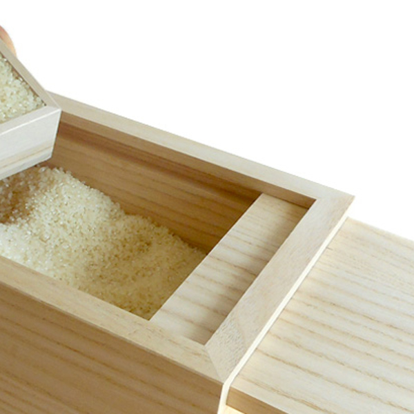 米びつ 桐製 10kg スライド式 無地 （ 米櫃 ライスボックス ライス