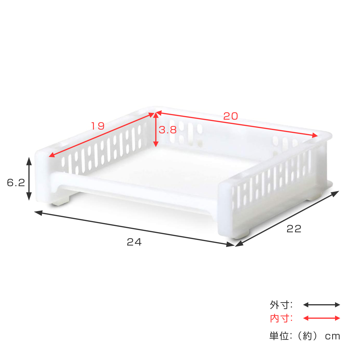 トレー SS 幅24×奥行22×高さ6.2cm...の詳細画像4