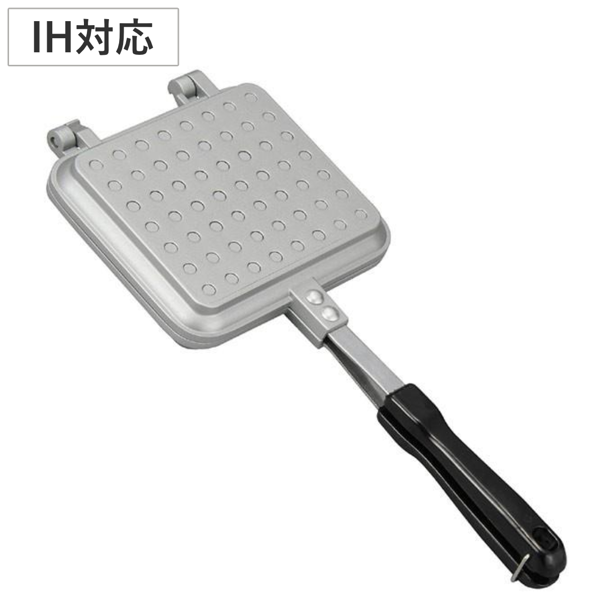 ホットサンドメーカー IH対応 両面焼き 角型 サクッとふんわり （ ガス