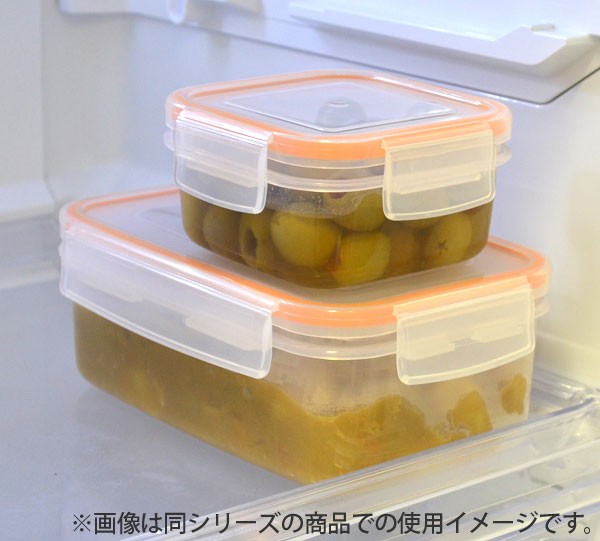 保存容器 プラスチック製 300ml 密閉型 抗菌 電子レンジ対応