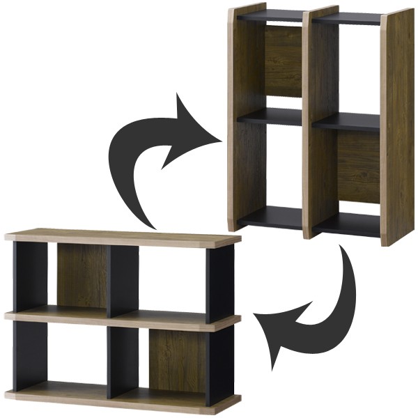 アンティークデザイン◾️木製ブックシェルフ 本棚 / オープンラック cf3885cac99ccd922e1f7becfc5f72