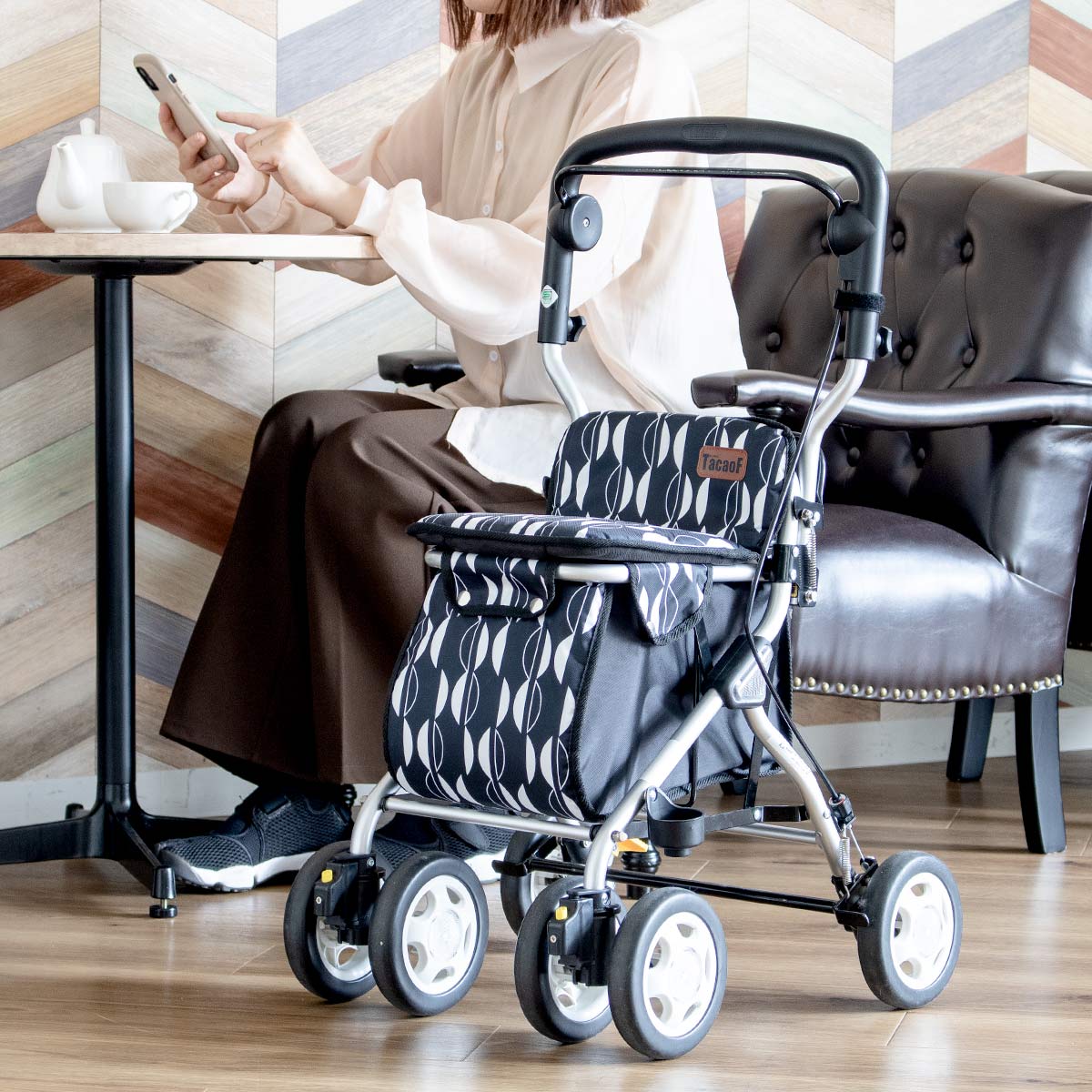 幸和製作所 シルバーカー ミドルタイプ ルーティ2 コンパクト 座れる