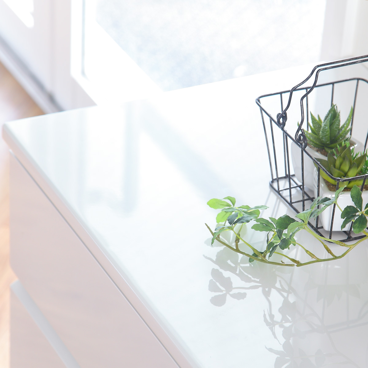 クロシオ スリムチェスト 3段 鏡面仕上げ 幅30cm （ 収納 チェスト