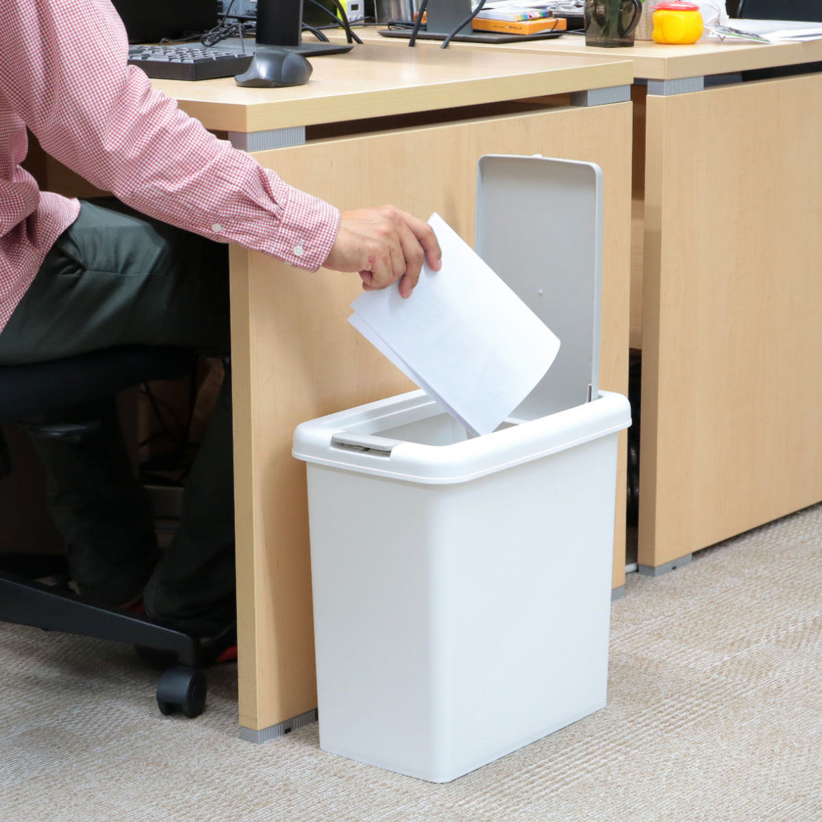 ゴミ箱 ふた付き スリムプッシュ 20L （ ごみ箱 20リットル プッシュ