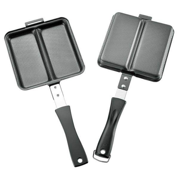 ホットサンドメーカー IH対応 鉄製 両面焼き 直火 ダブル ホットサンド