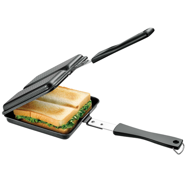 ホットサンドメーカー IH対応 鉄製 両面焼き 直火 ダブル ホットサンド