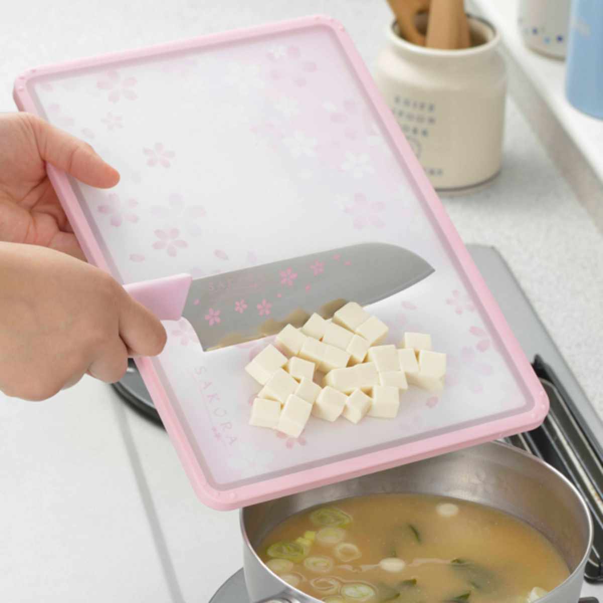下村企販 まな板 SAKURACLUB 桜 小 プラスチック製 （ カッティング