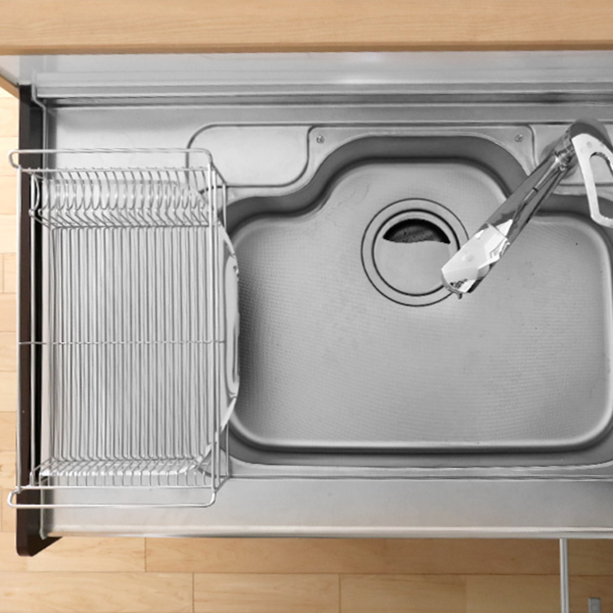 下村企販 水切りラック TSUBAME ウイング水切りバスケット ステンレス