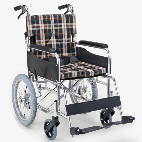 マキテック 車いす 介助式 背折れタイプ 座面幅42cm 非課税 （ 車椅子
