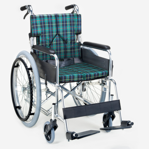 マキテック 車いす 自走式 背折れタイプ 座面幅38cm 非課税 （ 車椅子 