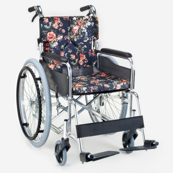 マキテック 車いす 自走式 背折れタイプ 座面幅38cm 非課税 （ 車椅子