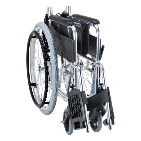 マキテック 車いす 自走式 背折れタイプ 座面幅38cm 非課税 （ 車椅子