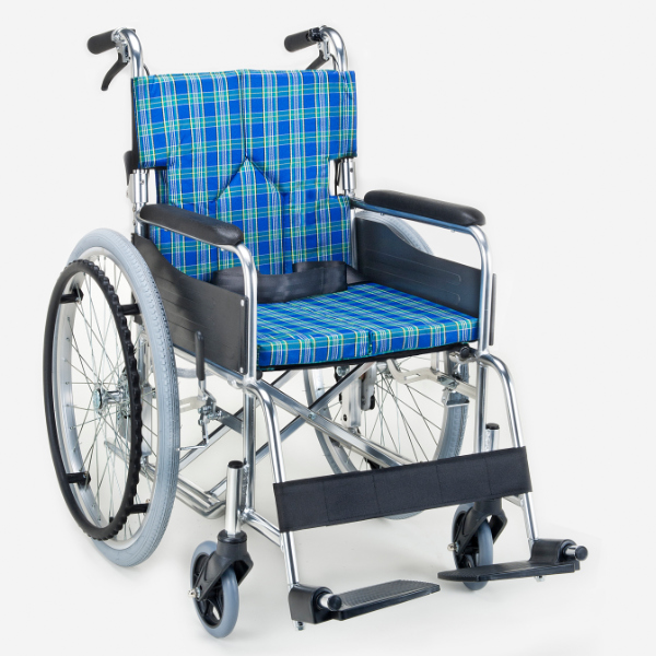 車いす 自走式 背折れタイプ 座面幅42cm 非課税 （ 車椅子 車イス 介護