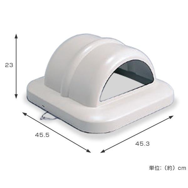 ゴミ箱 業務用 蓋 グランドコーナー用 角型 一般ゴミ用 （ 法人限定 ごみ箱 ダストボックス フタ 屋外用 メッシュ 大型 公園 学校 施設 ）_1
