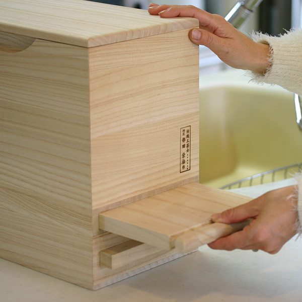 米びつ 計量機能付き 桐製 5kg 1合計量 （ 米櫃 こめびつ ライス