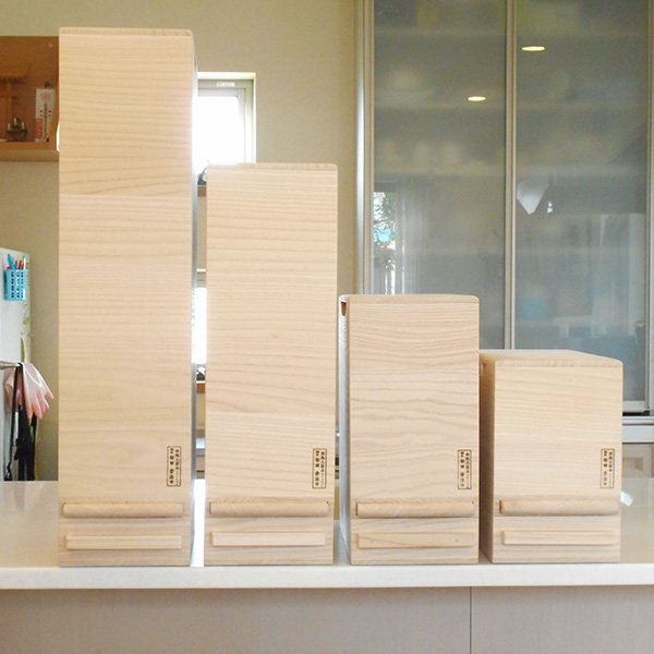 米びつ 計量機能付き 桐製 20kg 1合計量 （ 米櫃 こめびつ ライス