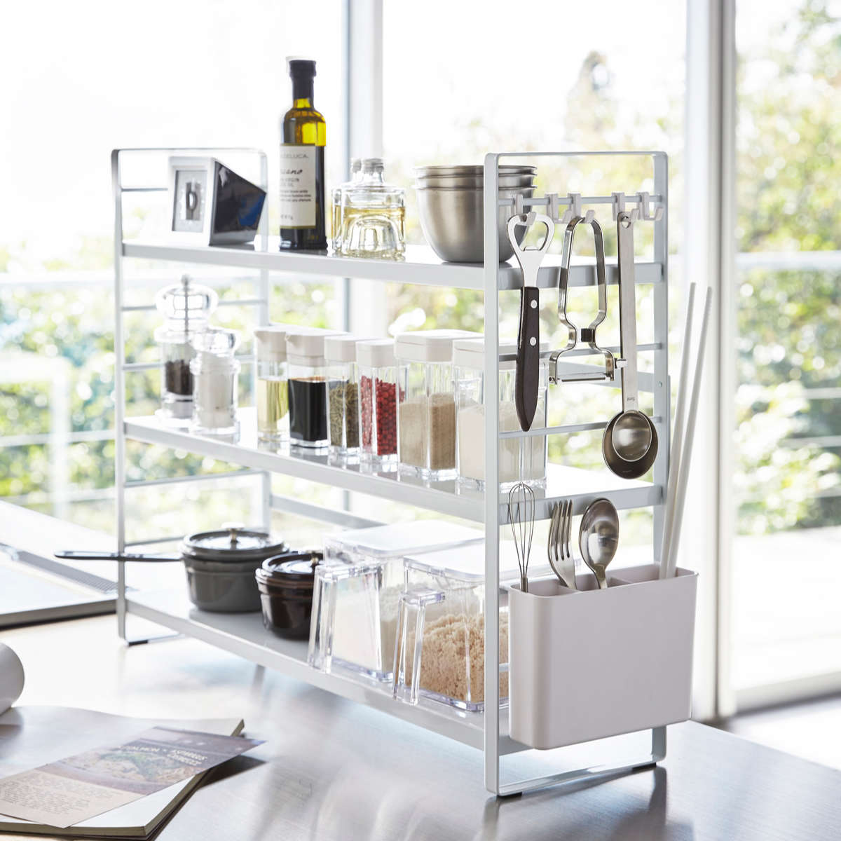 tower 山崎実業 シンク上キッチン収納ラック タワー （ 4903208032575