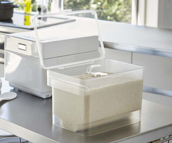 Plate(山崎実業) 山崎実業 plate 密閉 シンク下米びつ プレート 5kg