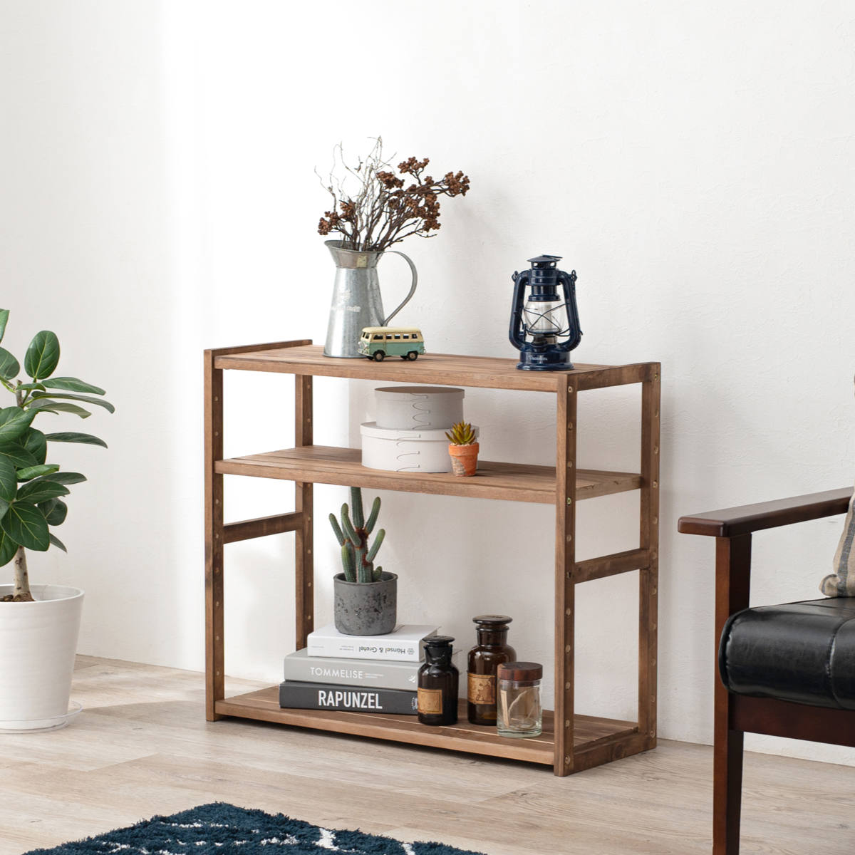 木製棚　３セット 楽天市場】【新生活準備・クーポン対象】Kigumiシェルフ 3段