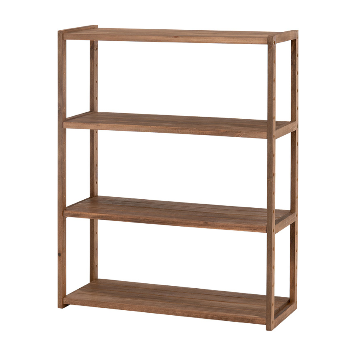 HAGiHARA（萩原） オープンラック 4段 木製 ディスプレイラック ウッド