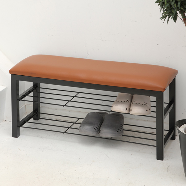 玄関ベンチ 幅80cm 合皮 （ 幅80 ベンチ 靴収納 シューズラック