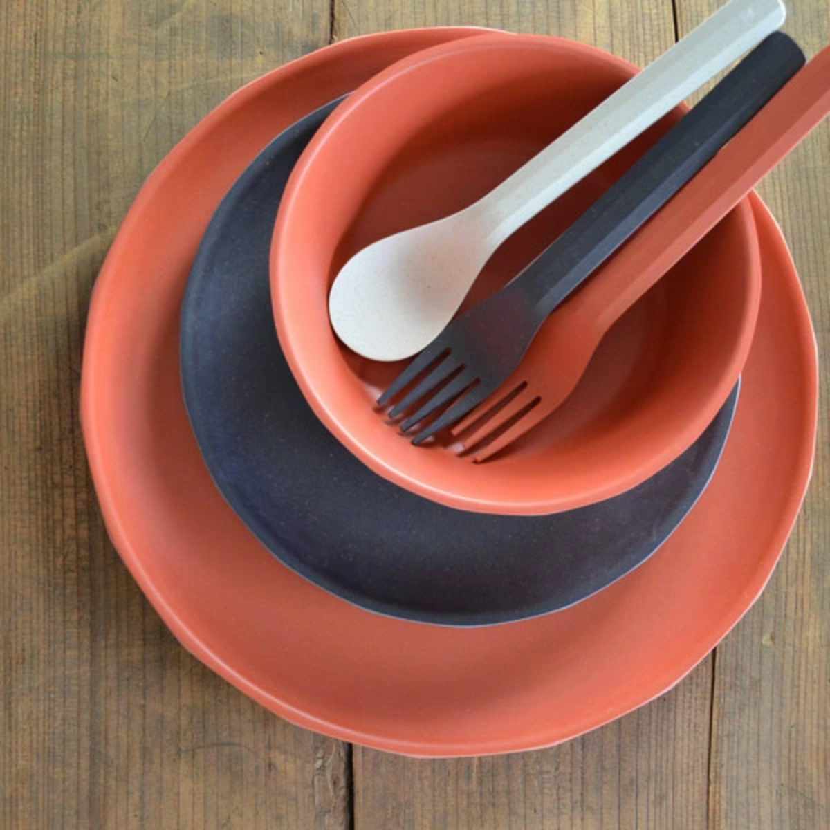 KINTO（キントー） ALFRESCO プレート 190mm 4枚セット （ 19cm