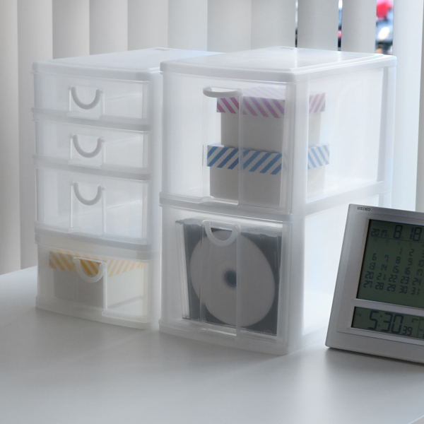 サンコープラスチック CD・DVDケース 幅18.2×奥行26.5×高さ32.5cm A5 2