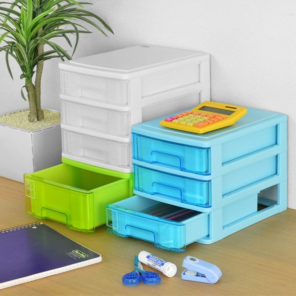 レターケース A5 幅19×奥行27×高さ19cm 3段 収納ケース （ 収納 収納