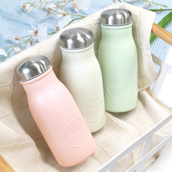 和平フレイズ 水筒 直飲み mil マグボトル 350ml ミルク瓶 保温 保冷