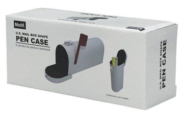 大人女性の 筆箱 （ BOX MAIL US ペンケース ペン入れ 鉛筆 ロック付 机上用品・文具収納