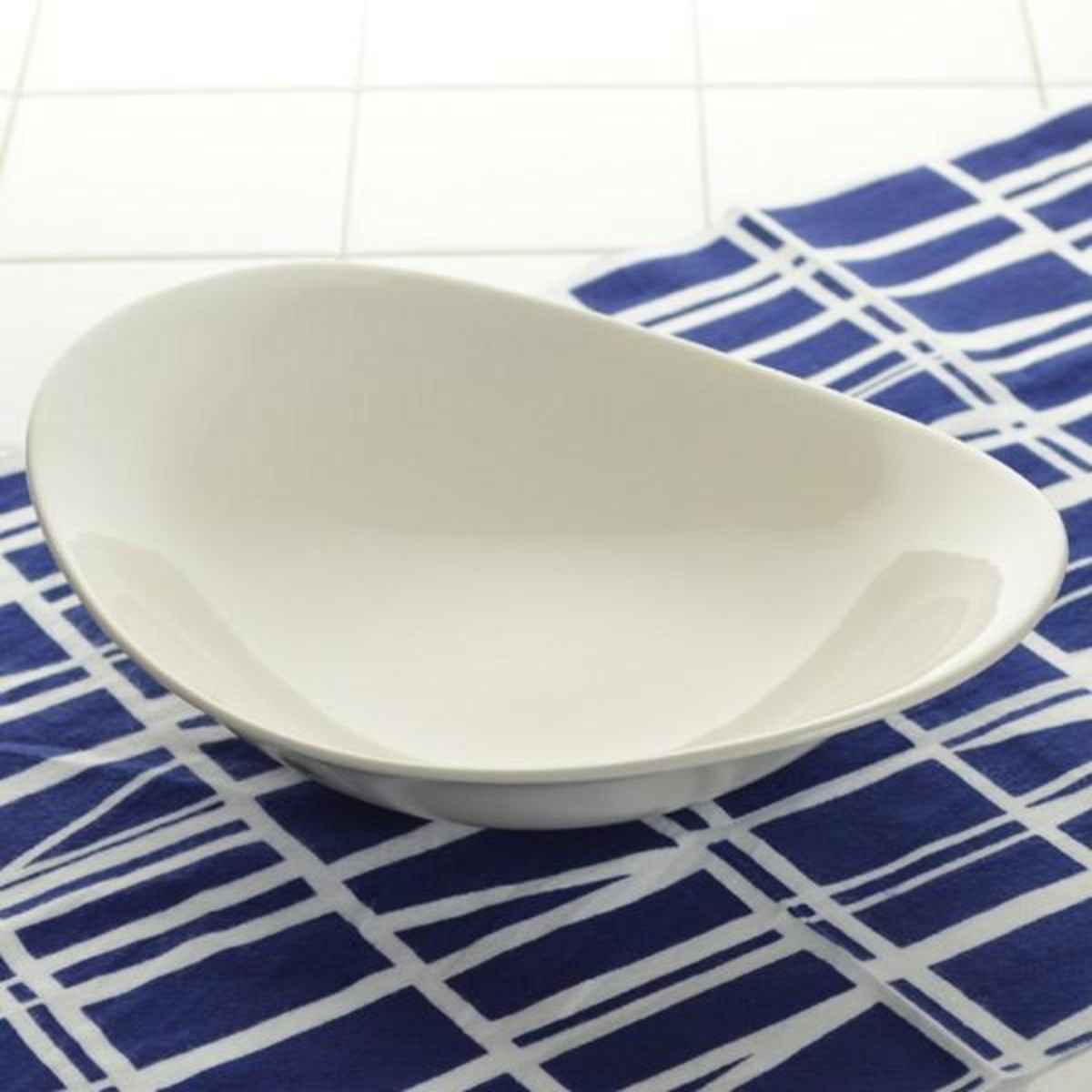 プレート 25cm オーバル 軽量強化磁器 fortemore フォルテモア （ 食洗