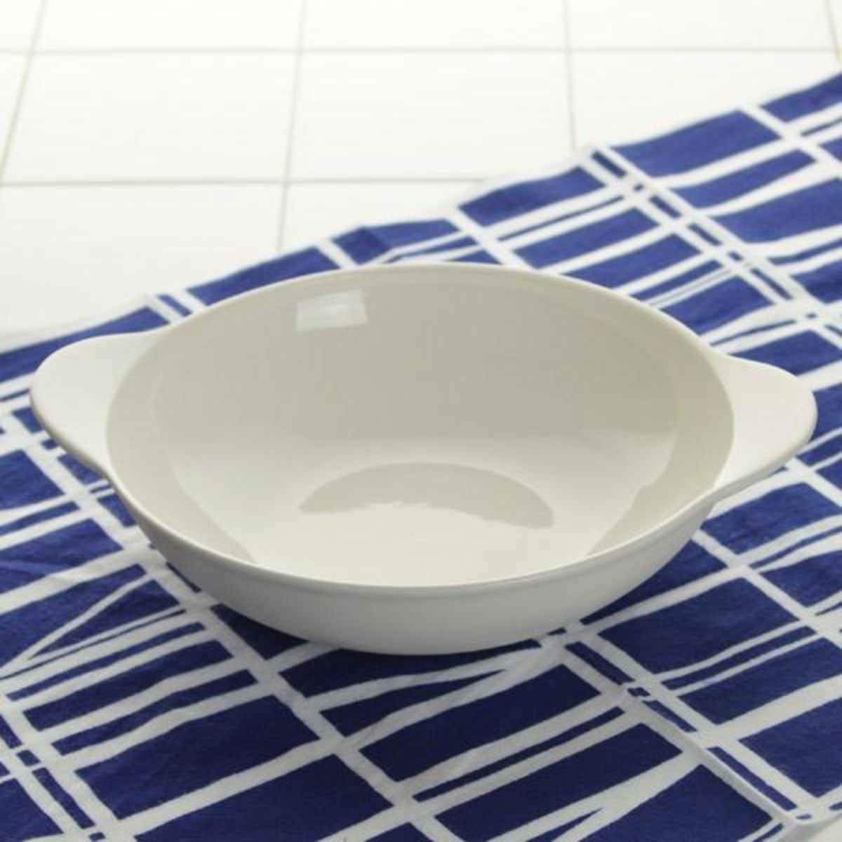 グラタン皿 18cm ラウンド 軽量強化磁器 fortemore フォルテモア （ 食