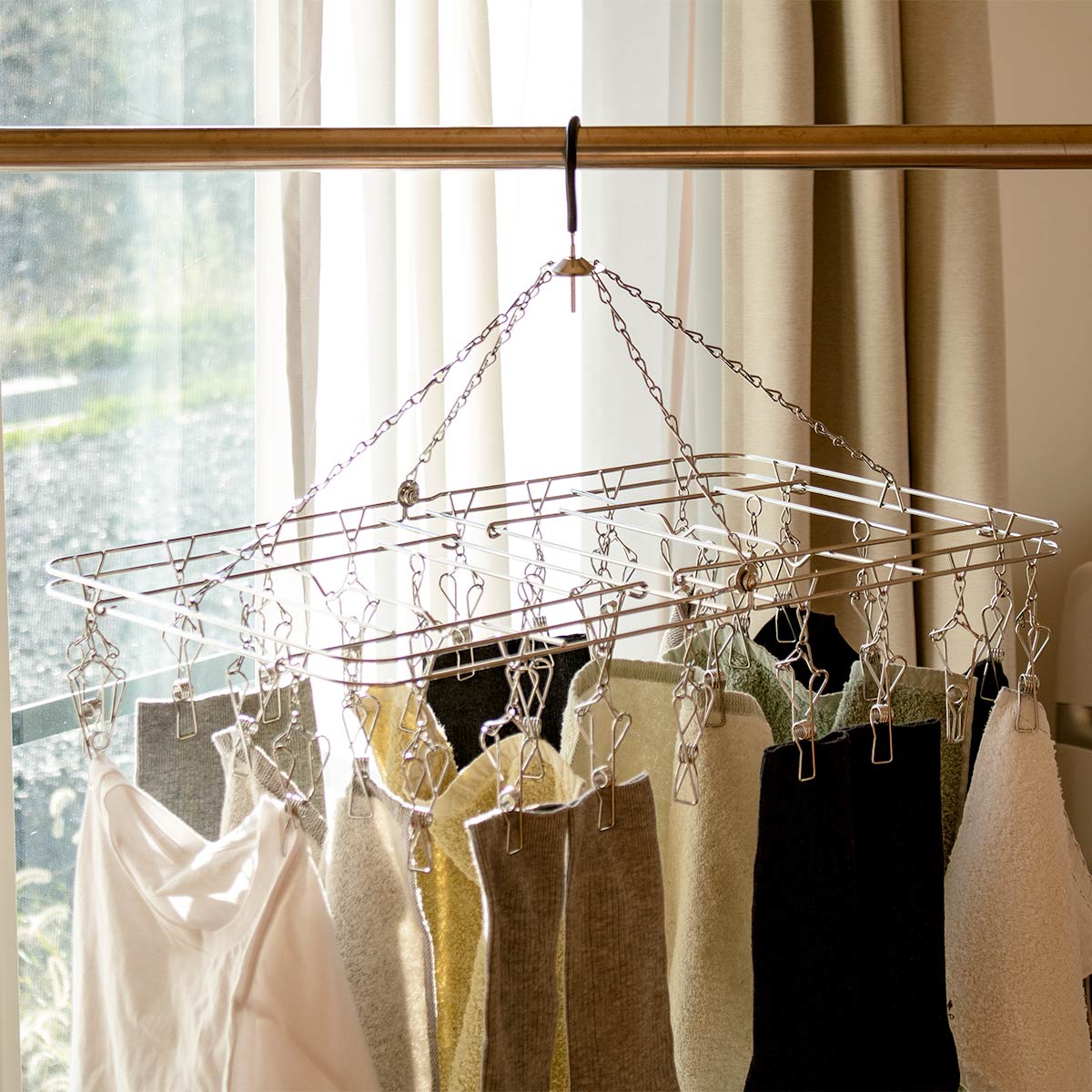 大木製作所 洗濯ハンガー ステンレスハンガーDL からまない 28ピンチ