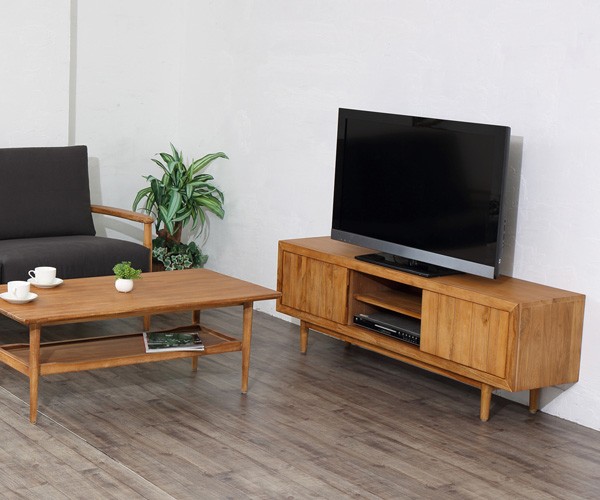 テレビ台 ローボード 天然木 チーク材 脚付 Breeze 幅150cm （ TVボード TV台 ） : 269776 : リビングート ヤフー店 -  通販 - Yahoo!ショッピング