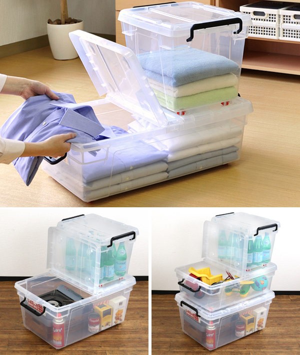 □在庫限り・入荷なし□ 収納ボックス L-44C キャスター付き 幅45×奥行