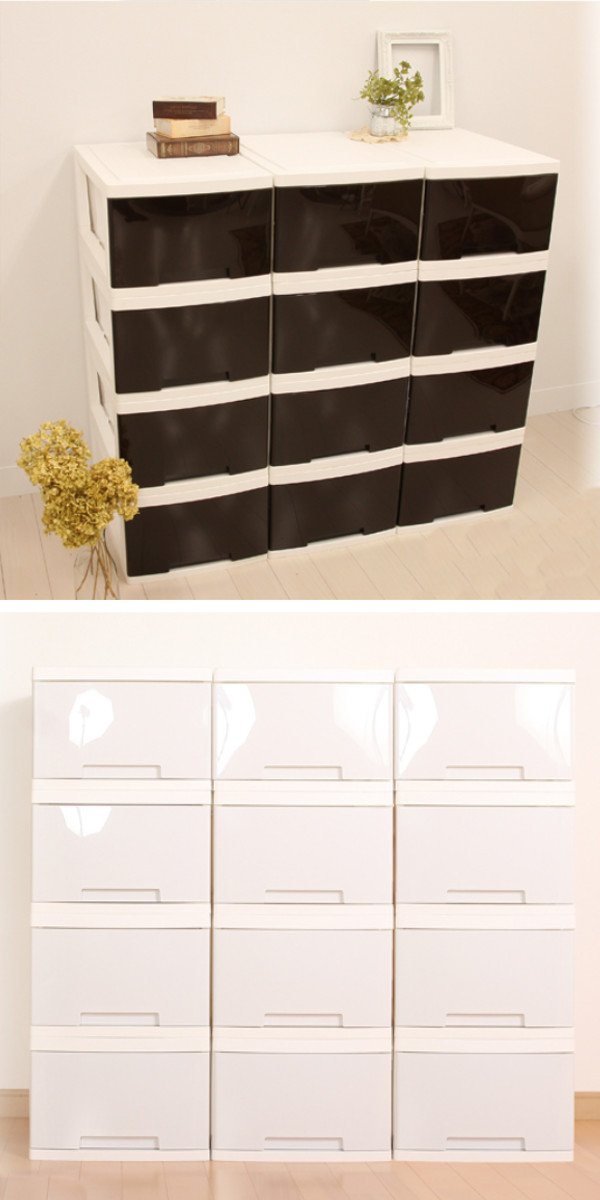 収納ボックス 引き出し 12個セット 幅34×奥行47×高さ23cm ラグス