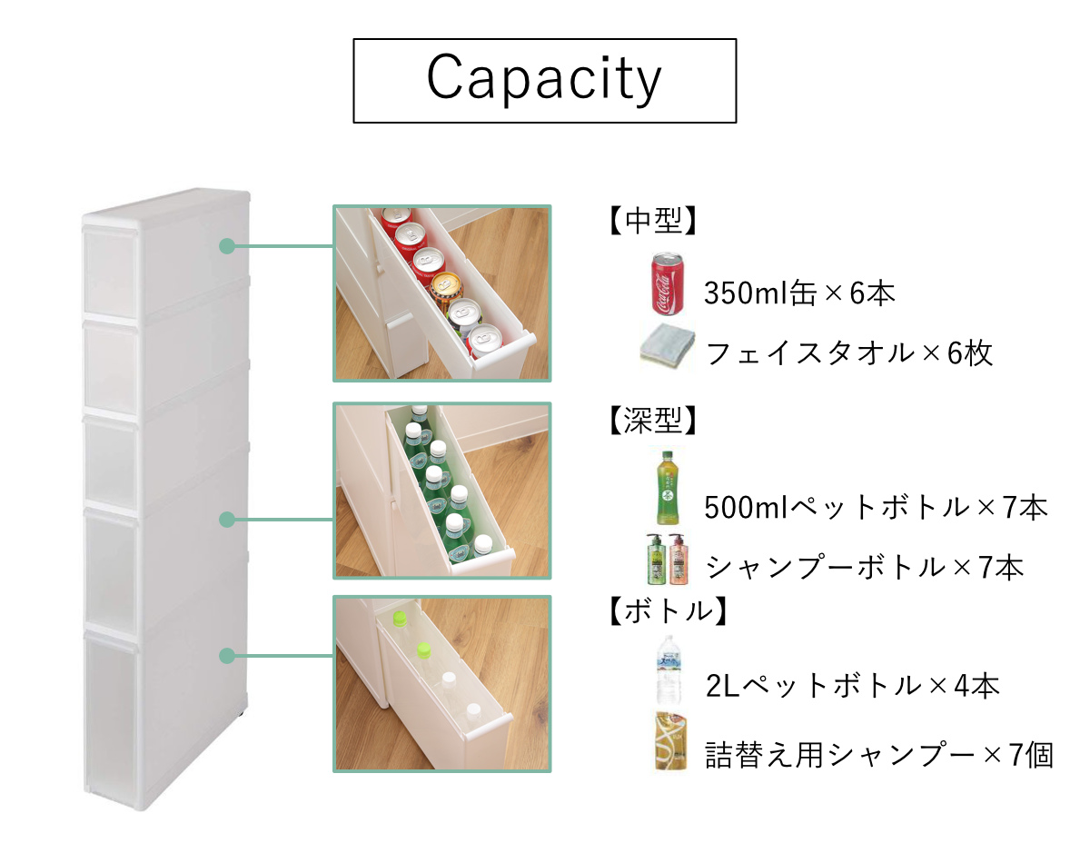 Like-it（ライクイット） キッチンストッカー スリムストレージ