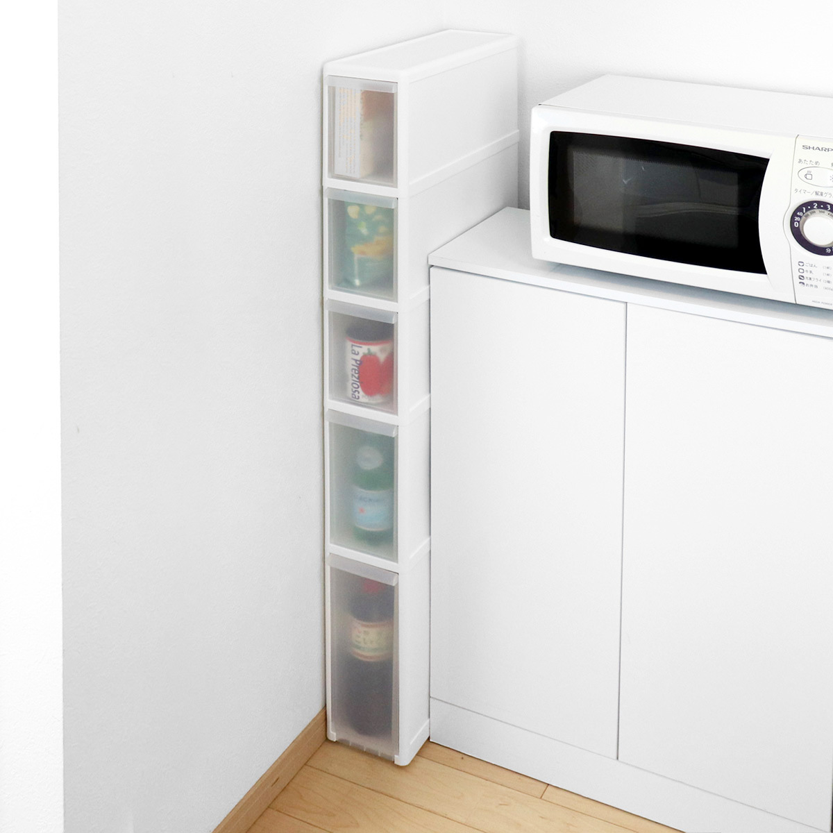 【限定値下】隙間収納　ライクイット FTS-113 5段収納ラック Like-it（ライクイット） キッチンストッカー スリムストレージ