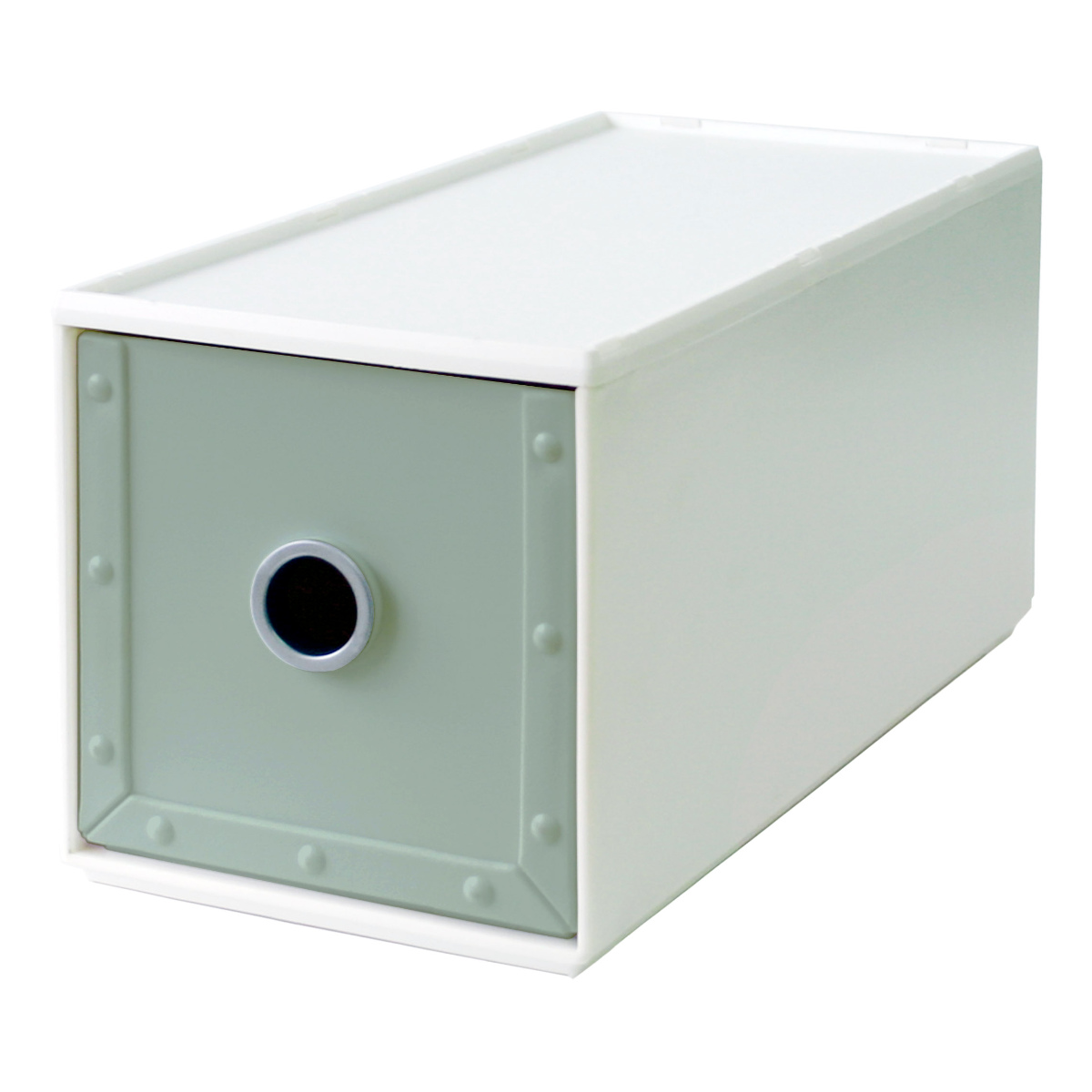 八幡化成 収納ボックス 幅11.9×奥行26.6×高さ12.6cm 1段 fs-720