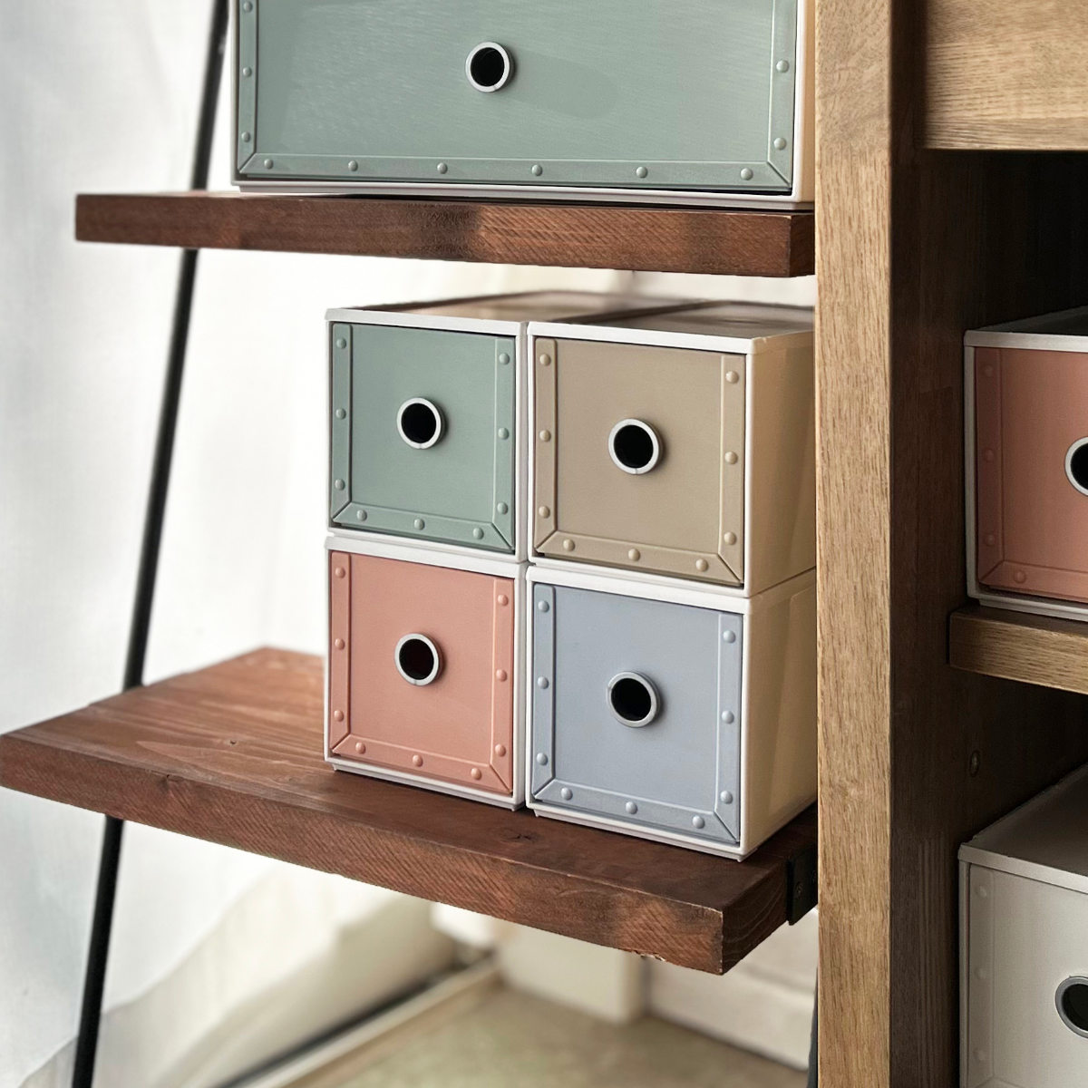 八幡化成 収納ボックス 幅11.9×奥行26.6×高さ12.6cm 1段 fs-720