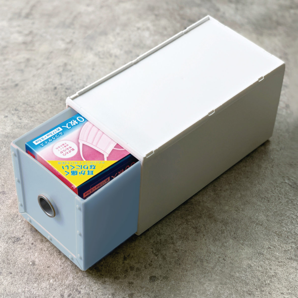 八幡化成 収納ボックス 幅11.9×奥行26.6×高さ12.6cm 1段 fs-720