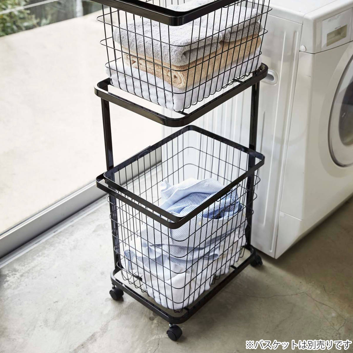 tower 山崎実業 ランドリーワゴン タワー 2段 （ 4903208033497 タワー