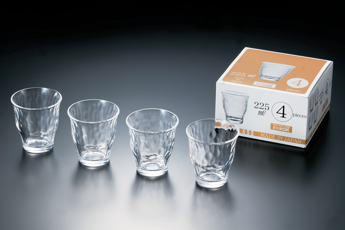 東洋佐々木ガラス コップ 4個入り 225ml タンブラーセット