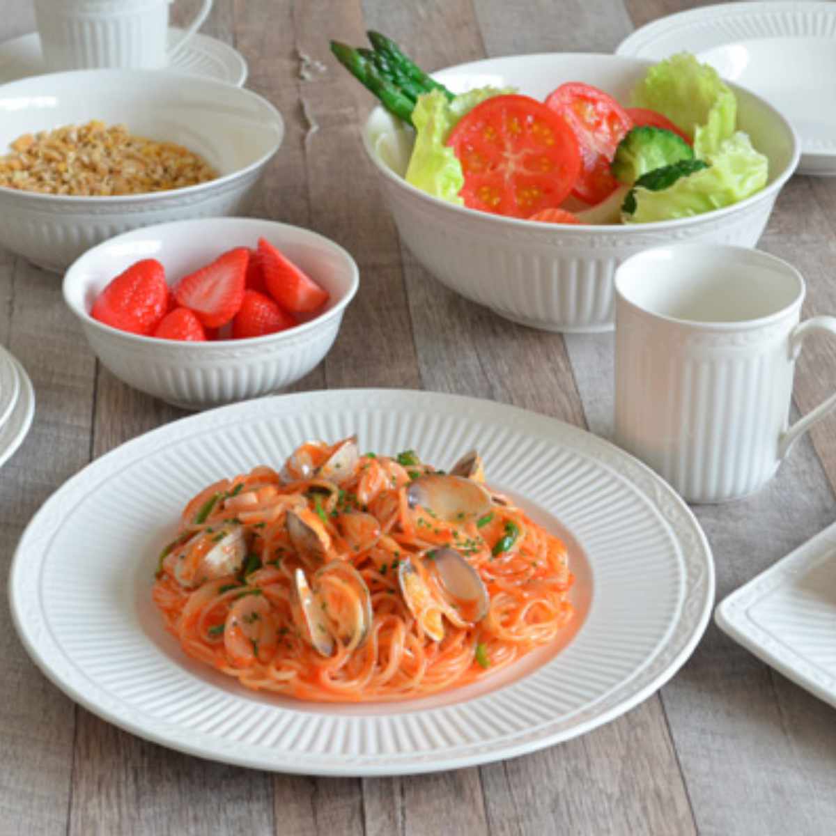 プレート 28cm イタリアンカントリーサイド 洋食器 硬質陶器 3枚