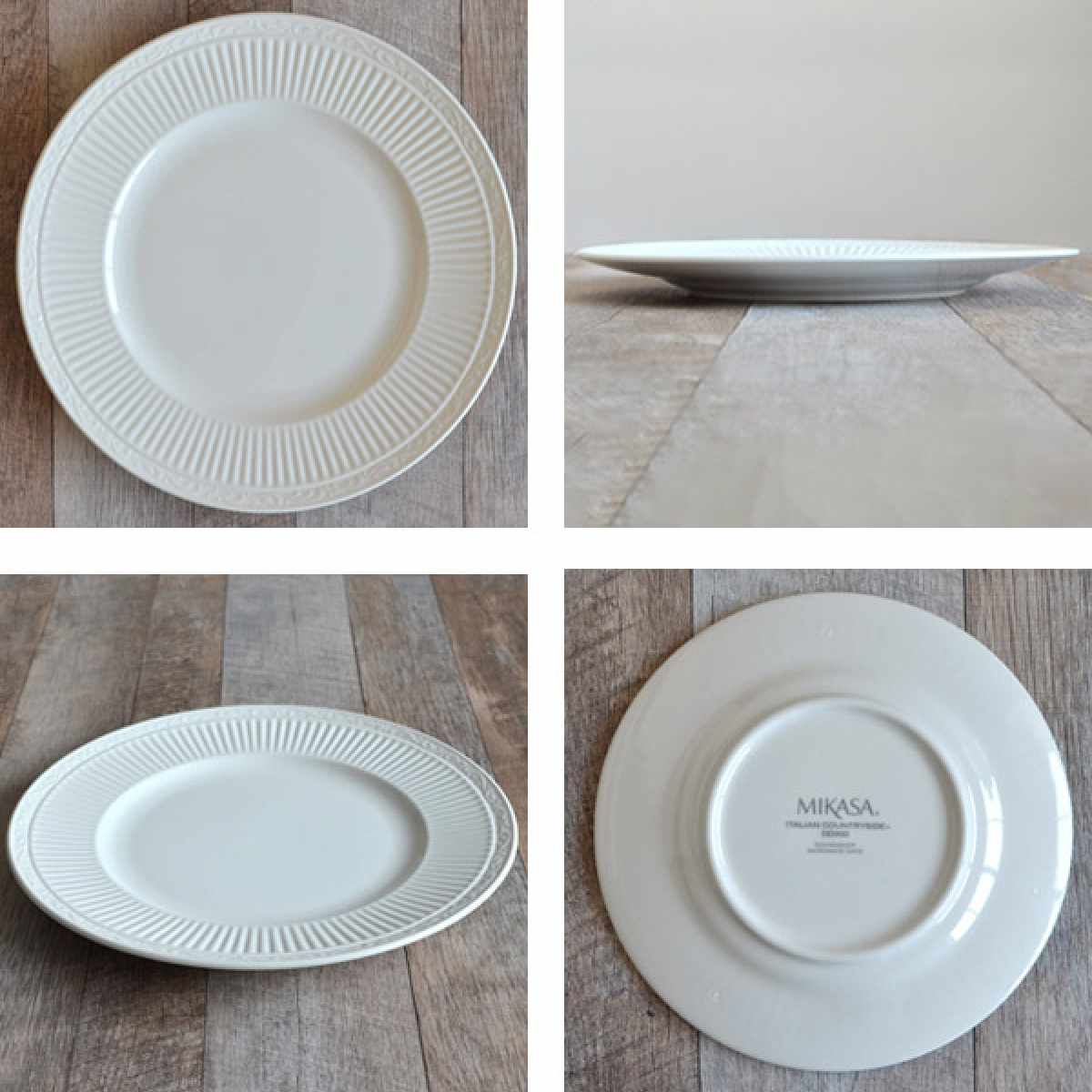 プレート 28cm イタリアンカントリーサイド 洋食器 硬質陶器 3枚セット