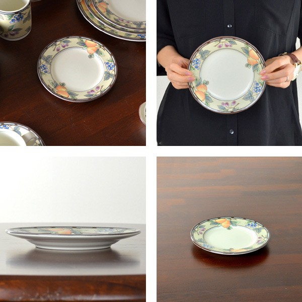 プレート 17cm 洋食器 ガーデンハーベスト 硬質陶器 （ 食洗機対応