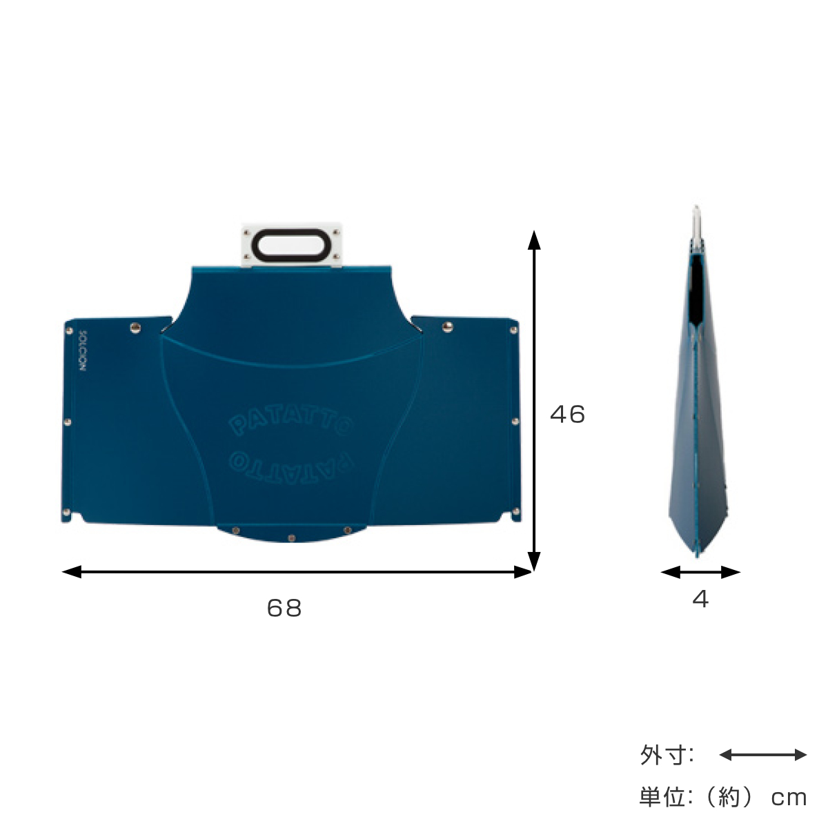 アウトドア テーブル 折りたたみ ミニ 軽量 パタット ミニテーブル PATATTO TABLE mini コンパクト （ レジャーテーブル 簡易 テーブル ピクニックテーブル ） : 271913 : リビングート ヤフー店 - 通販 - Yahoo!ショッピング