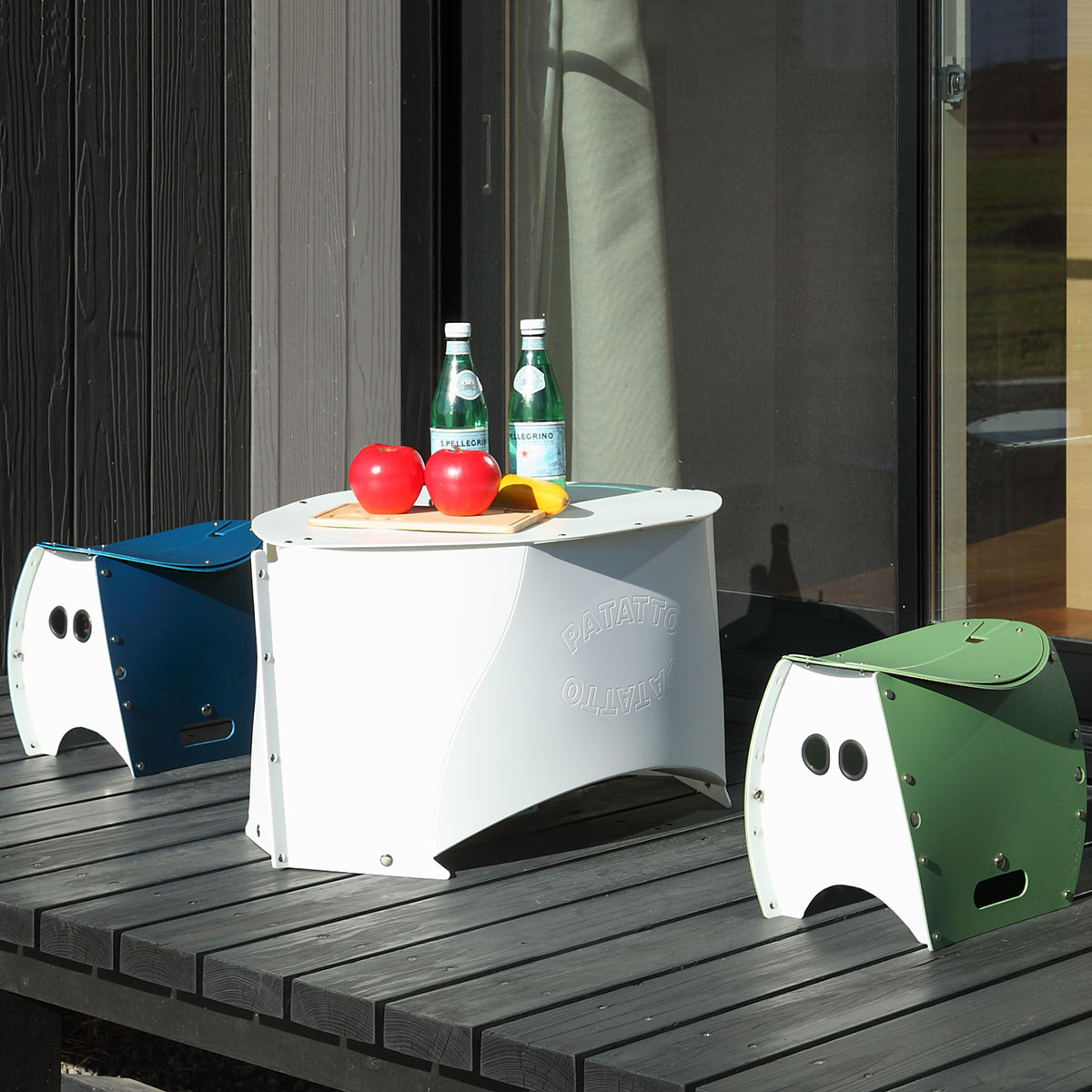 アウトドア テーブル 折りたたみ 軽量 パタット PATATTO TABLE コンパクト （ レジャーテーブル 簡易テーブル ピクニックテーブル ミニテーブル 携帯 ）の画像