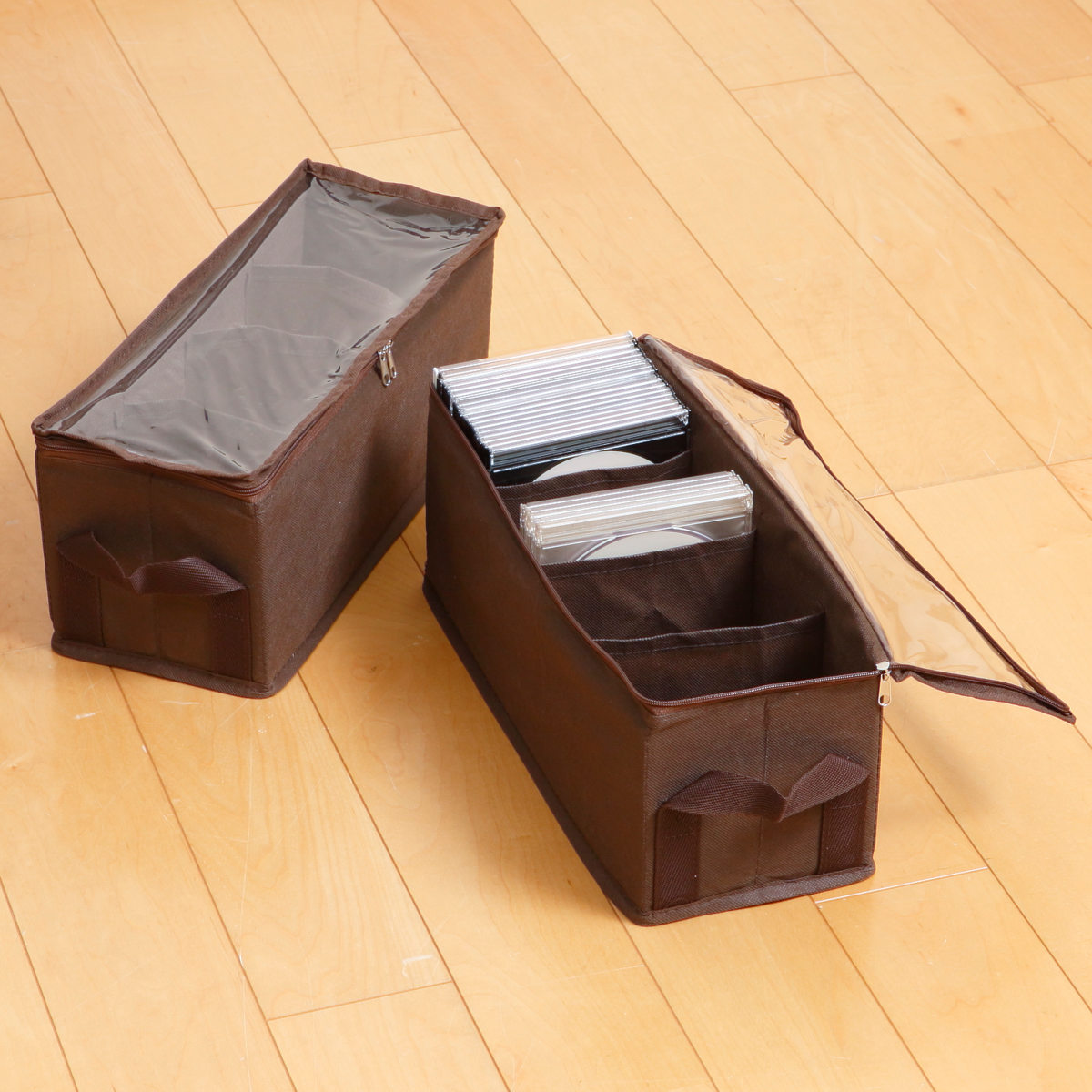 東洋ケース（TOYOCASE） 収納ボックス CDサイズ 幅35×奥行13.5×高さ