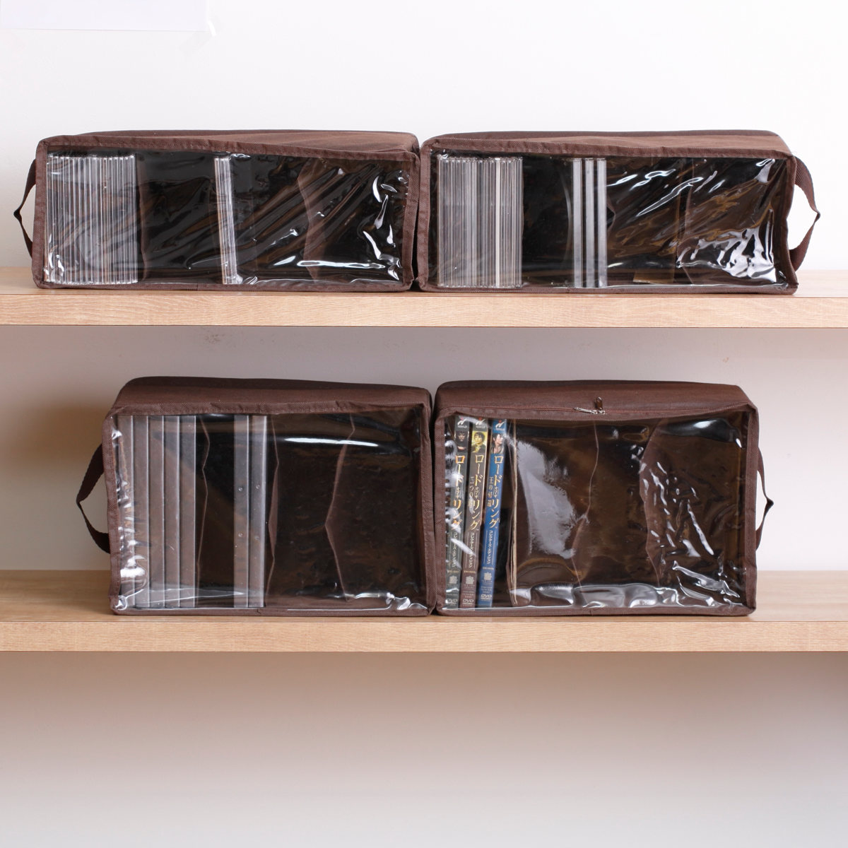 東洋ケース（TOYOCASE） 収納ボックス CDサイズ 幅35×奥行13.5×高さ